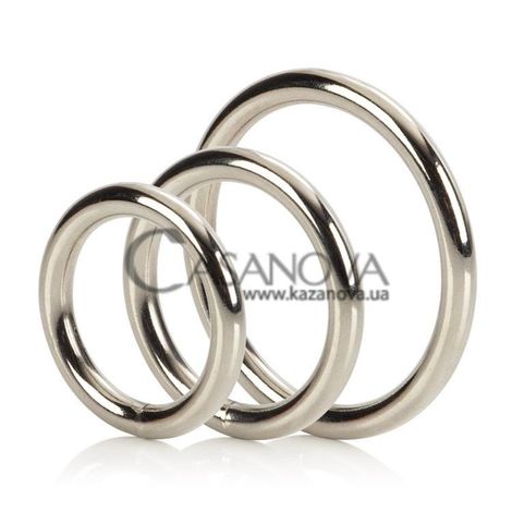 Основне фото Набір ерекційних кілець Silver Ring Set сріблястий