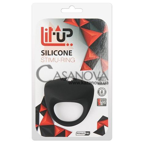 Основное фото Виброкольцо Lit-Up Silicone Stimu Ring 8 чёрное