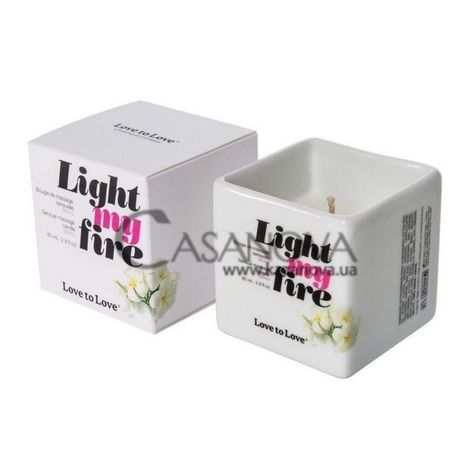 Основне фото Масажна свічка Love To Love Light My Fire Monoi квітка Моної 80 мл