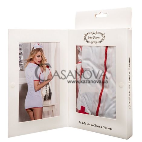 Основное фото Эротический костюм Dolce Piccante Lingerie медсестра красно-белый