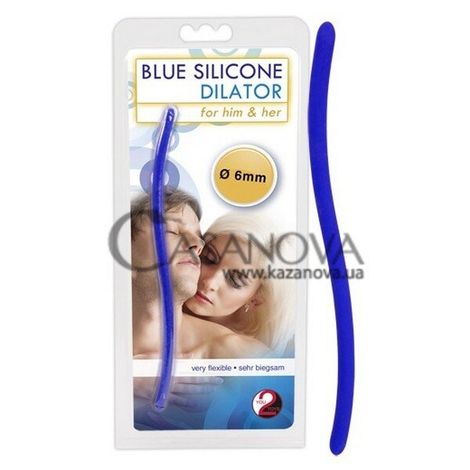 Основное фото Уретральный буж Blue Silikon Dilator 61325221040000 синий 16,5 см