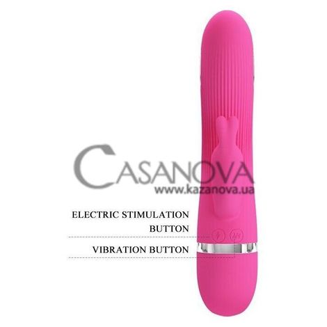 Основне фото Rabbit-вібратор з електростимуляцією Pretty Love Ingram рожевий 19,2 см