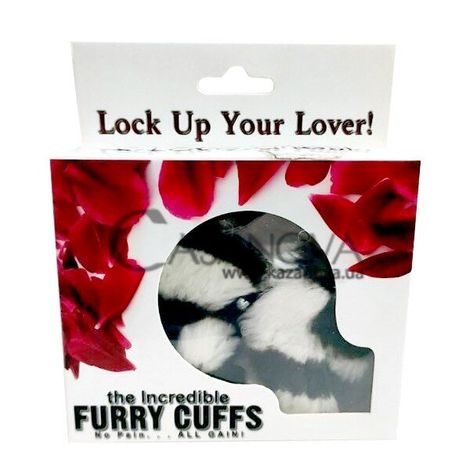 Основне фото Наручники Furry Cuffs біло-коричневі