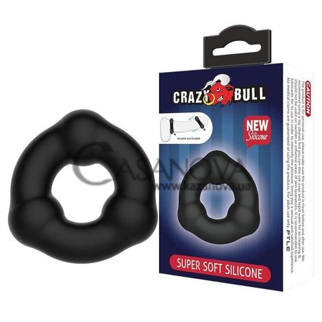 Основное фото Эрекционное кольцо Crazy Bull Super Soft Silicone чёрное