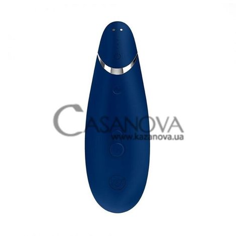 Основное фото Вакуумный клиторальный стимулятор Womanizer Premium синий 15,5 см