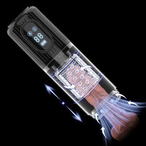 Основне фото Автоматичний мастурбатор Erospace Men's Play Automatic Thrusting Masturbator B2 чорний 29,7 см