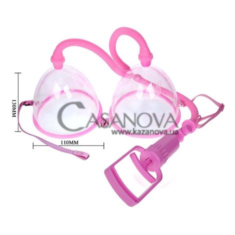 Основне фото Подвійна вакуумна помпа для грудей Breast Pump рожева