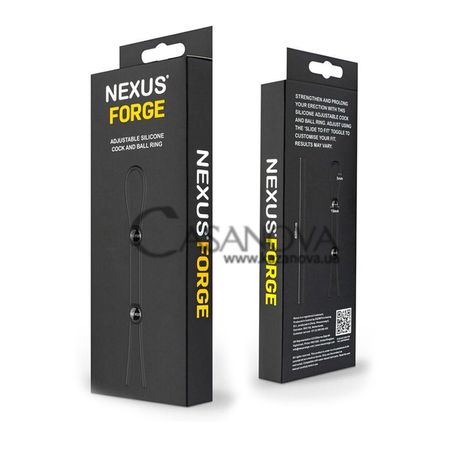 Основне фото Ерекційне кільце Nexus Forge Double Adjustable Lasso чорне