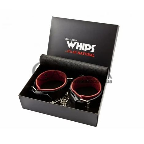 Основное фото Наручники для женщин Whips Collections 58-00002 красно-чёрные