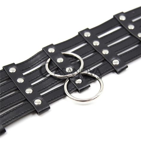 Основное фото Ошейник с цепочкой DS Fetish Collar With Chain Leash 262402013 чёрный