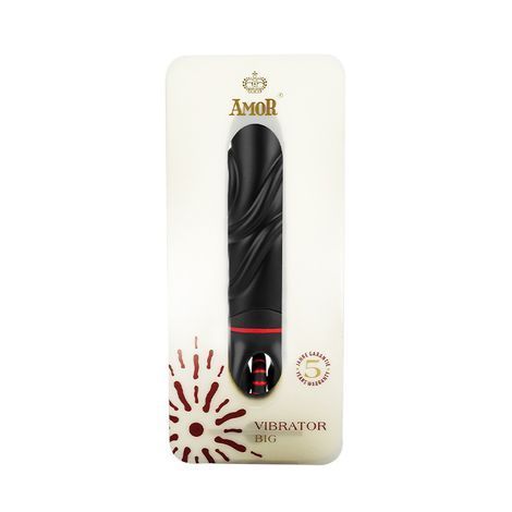 Основное фото Рельефный вибратор Amor Big Vibrator Bruce чёрный 20 см