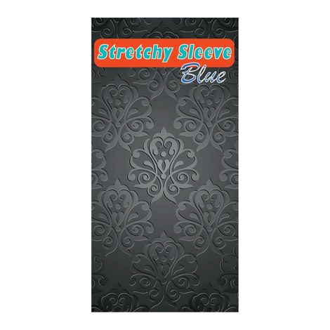 Основное фото Стимулирующая насадка Boss Series Stretchy Sleeve 67-00013 голубая 7 см