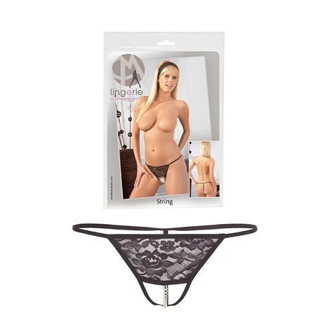 Основное фото Стринги Mandy Mystery String S/M чёрные