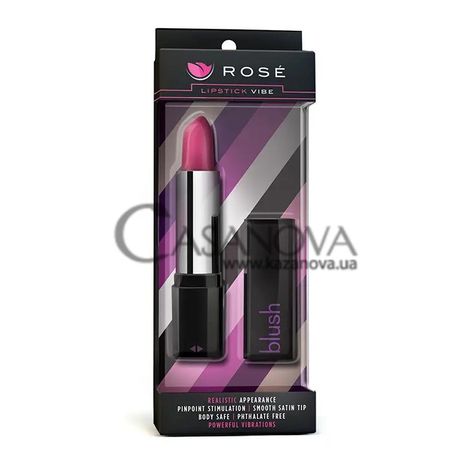 Основное фото Вибратор Rose Lipstick Vibe Blush розовый 10,1 см