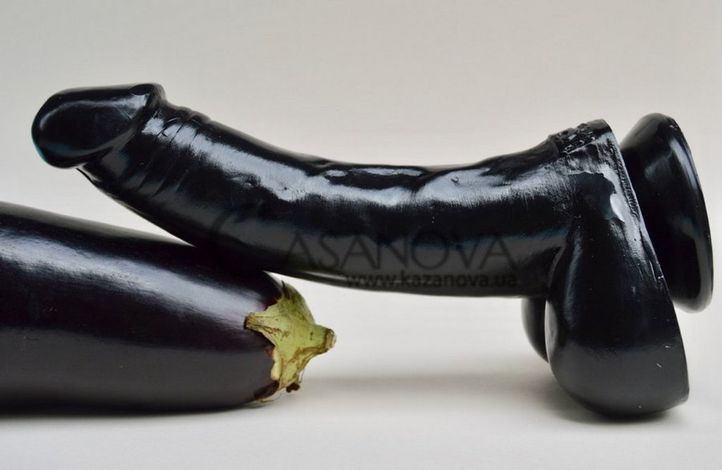 Основне фото Великий фалос на присосці Tom of Finland Black Magic чорний 30,5 см