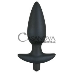 Основное фото Анальная вибропробка Black Velvet Large чёрная 17 см