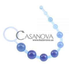 Основное фото Анальная цепочка Hi Basic Sassy 10 Beads голубая 26,3 см