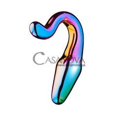 Основне фото Анальний плаг Glamour Glass Sleek Anal Tail Plug різнокольоровий 10,5 см