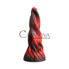 Основне фото Фалоімітатор Creature Cocks Hell Kiss Twisted Tongues Silicone у вигляді язика монстра червоний з чорним 18,8 см