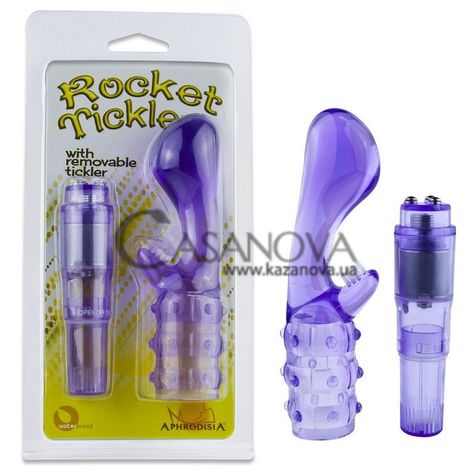 Основное фото Массажёр для клитора Rocket Ticklers с отростком фиолетовый 13,2 см