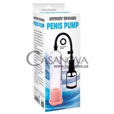 Основне фото Вакуумна помпа Stunt Worx Penis Pump прозора для чоловіків