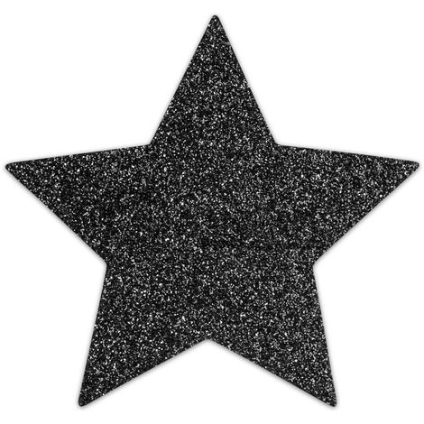 Основное фото Украшение на соски Bijoux Indiscrets Flash Star чёрное