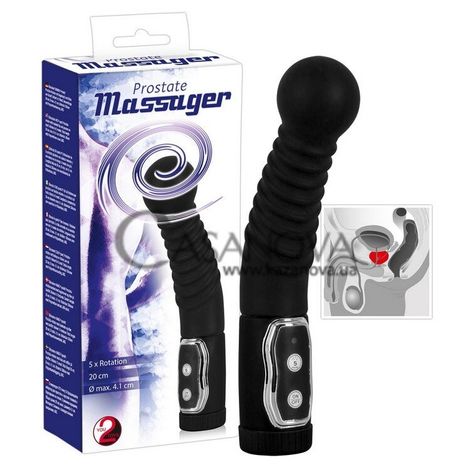 Основне фото Масажер простати з вібрацією Prostate Massager чорний 20 см