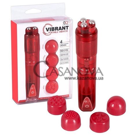 Основное фото Клиторальный вибратор Vibrant Portable Vibrator красный
