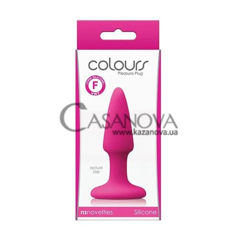 Основне фото Анальна пробка Colors Pleasures Mini Plug рожева 5,5 см