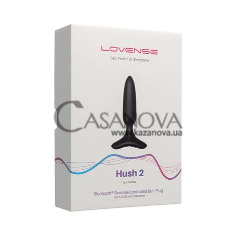 Основное фото Анальная вибропробка Lovense Hush 2 XS чёрная 12 см