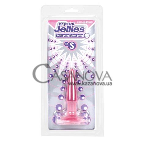 Основное фото Анальная пробка Crystal Jellies Butt Plug Small розовый 10 см