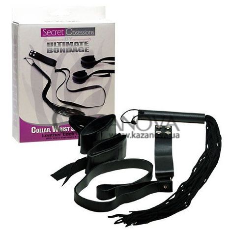 Основне фото BDSM-набір Ultimate Bondage Collar Wrist & Whip Kit