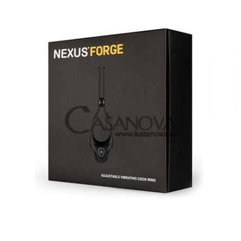 Основное фото Эрекционное виброкольцо Nexus Forge Vibrating Adjustable Lasso чёрное