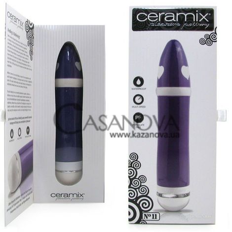 Основне фото Керамічний вібратор Ceramix No. 11 фіолетово-білий 20 см