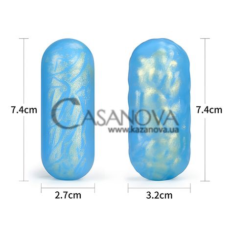 Основне фото Набір вагінальних кульок Lovetoy Ocean's Toner Egg Set LV445003 синій із золотим