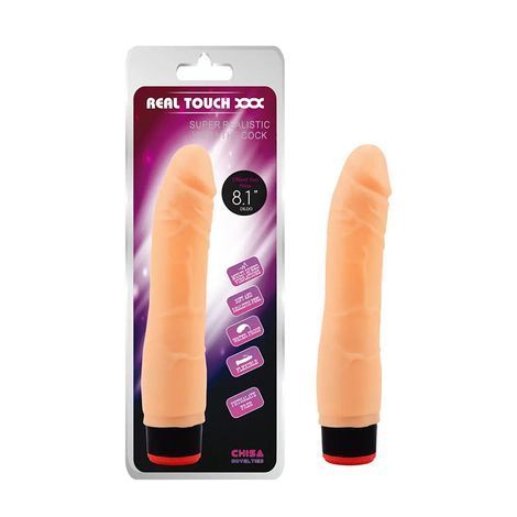 Основное фото Реалистичный вибратор Chisa Novelties Real Touch XXX 8.1&rdquo; Vibe Cock телесный 20 см