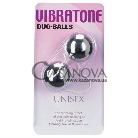 Основное фото Вагинальные шарики Vibratone Duo-Balls серебристые