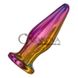 Дополнительное фото Анальная пробка с вибрацией Dream toy Remote Vibe Tapered Plug Glamour Glass разноцветная 12,5 см