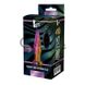 Додаткове фото Анальна пробка з вібрацією Dream toy Remote Vibe Tapered Plug Glamour Glass кольорова 12,5 см
