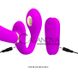 Дополнительное фото Безремневой страпон с электростимуляцией Lybaile Pretty Love Thunderbird фиолетовый 22,5 см