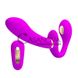Додаткове фото Безремінний страпон з електростимуляцією Lybaile Pretty Love Thunderbird фіолетовий 22,5 см