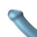 Дополнительное фото Гибкий фаллоимитатор на присоске Strap-On-Me Soft Silicone Dildo M голубой 18 см
