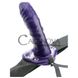 Дополнительное фото Полый страпон Hollow Strap-On фиолетовый 15 см