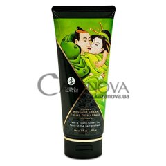 Основное фото Съедобный крем Kissable Massage Cream Shunga зелёный чай и груша 200 мл