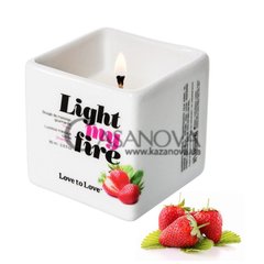 Основне фото Масажна свічка Love To Love Light My Fire Strawberry полуниця 80 мл