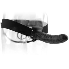 Основне фото Порожнистий страпон Hollow Strap-On чорний 20,5 см