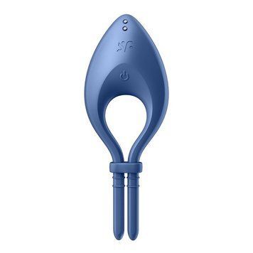 Основное фото Эрекционное виброкольцо-лассо Satisfyer Bullseye голубое