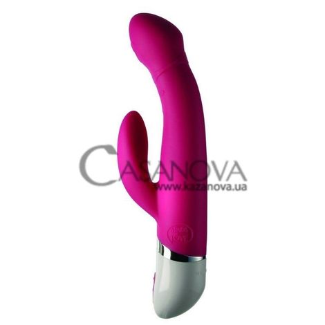 Основне фото Rabbit-вібратор Seducer Dual Vibrator рожевий з білим 18,5 см