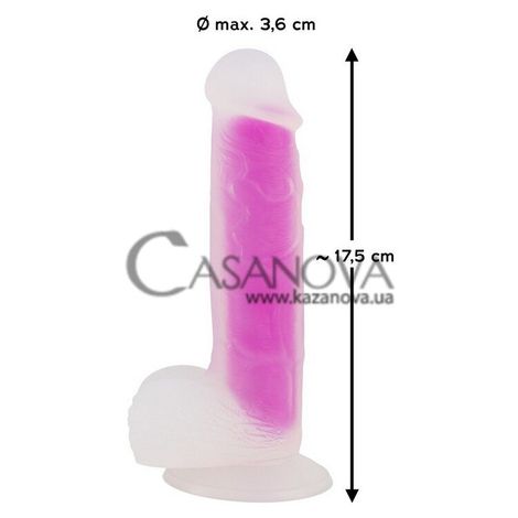 Основне фото Фалоімітатор на присосці Super Softie Size Small прозоро-рожевий 17,5 см
