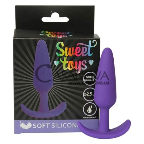 Основное фото Анальная пробка Sweet Toys Soft Silicone ST-40168-5 фиолетовая 10 см